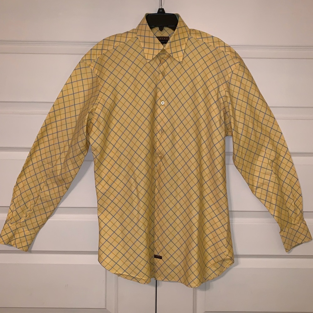 Robert Talbott Yellow Button Down Shirt - image 3